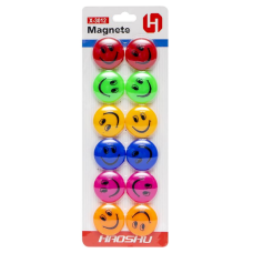 Магніт для дошки "Смайлик" 12 штук X-3012,  D3см