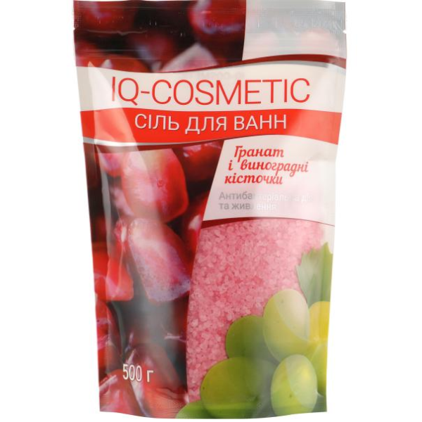 IQ-Cosmetic сіль д/ванни 500г гранат і виноград