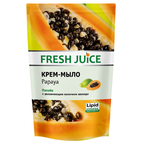 Fresh Juice р/крем-мило дой-пак 460мл papaya