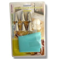 Набір кондитерських насадок (конд мішок силік. перехідник.6 насадок) 07577