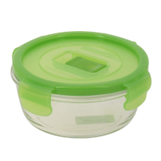 P4575 Ємність для їжі кругла з пл. зеленою кр. 420мл «Luminarc» Pure Box Active Green