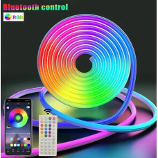 Стрічка неонова LED RGB 10W/м. 220V/12V-24V 200Lm/m IP65 50x50 60led/м. довжина 5м