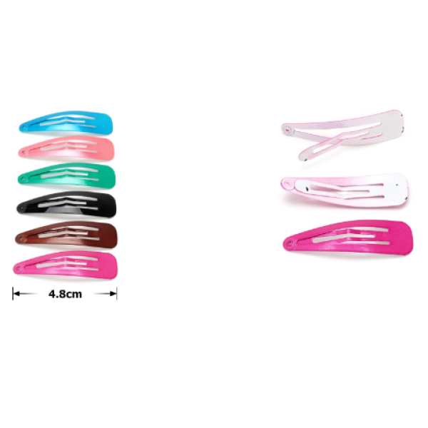 Заколка ТИК-ТАК кольорова 12шт/уп