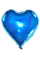 Повітряна кулька фольга зірка, серце 5-72651