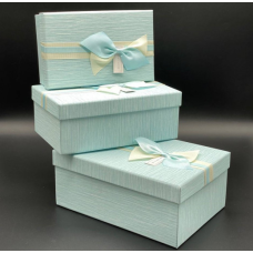 Коробка з бантом подарункова 23*16*10см L
