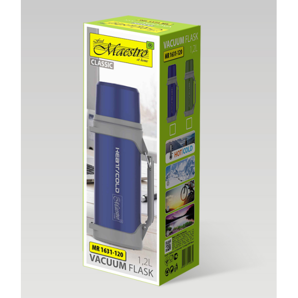 Термос 1,2л Maestro зелений MR-1631-120-GREEN