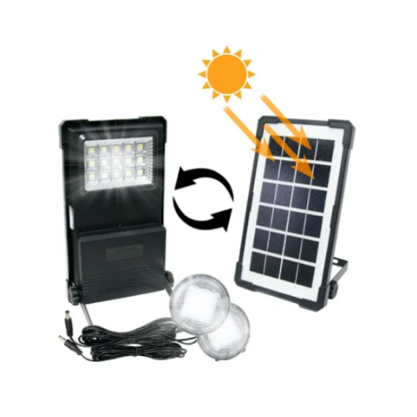 Портативна зарядна станція GD 07A із сонячною панеллю (7272)