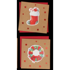 Листівка новорічна 9*9 L 1шт