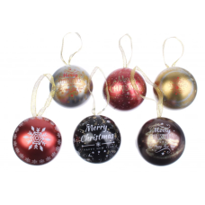 Коробка бляшана новорічна 6,5см 63-1095