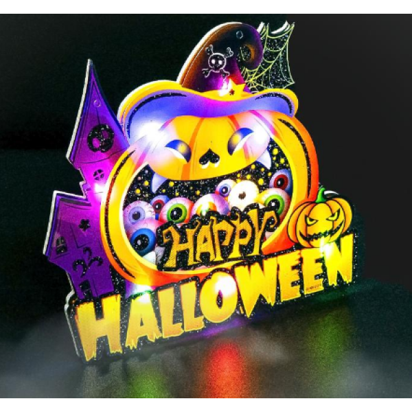 Декор з LED-підсвіткою на Halloween 26*17*1см 601-1