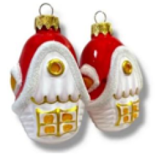 Скляна іграшка хатинка 1004