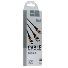 Кабель Hoco X26 Xpress Charging 3in1 (Чорно-Золотий)