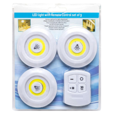 Набір із 3-х світильників з пультом дистанційного керування 1+3COB