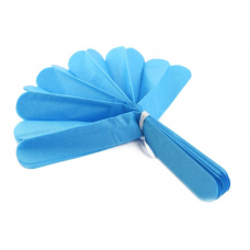 Помпони блакитні/жовті 30 см з тишею 51-6554