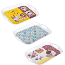 Піднос прямокутний з ручками 7014, 37,5*25*3см