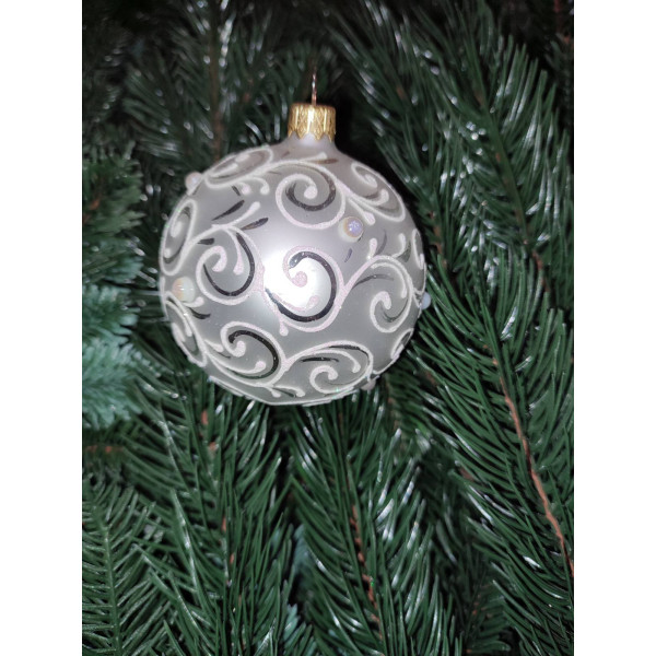 Ялинкова іграшка 80мм скло