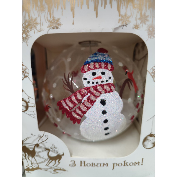 Ялинкова іграшка 100мм скло