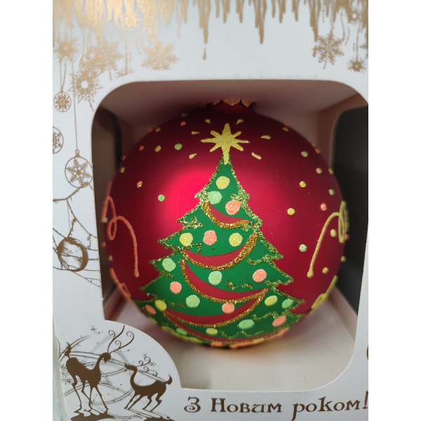 Ялинкова іграшка 100мм скло