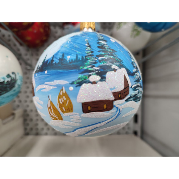 Ялинкова іграшка 90мм скло