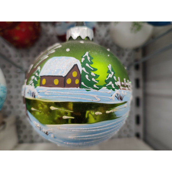 Ялинкова іграшка 90мм скло