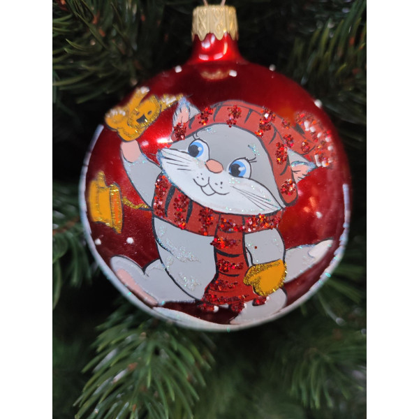 Ялинкова іграшка 90мм скло