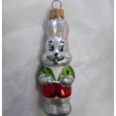 Скляна іграшка 1175 Зайчик мультяшний
