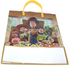 Пакет подар. №B-4 пл РР с пл руч 8цв серед (9*23*33)см (600) (12770)