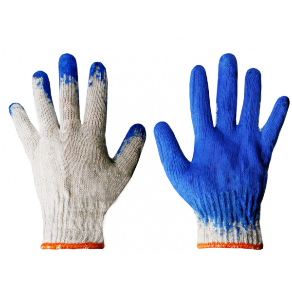 Рукавички FAR х/б, Залиті піною, Оранж, Прогумрвані