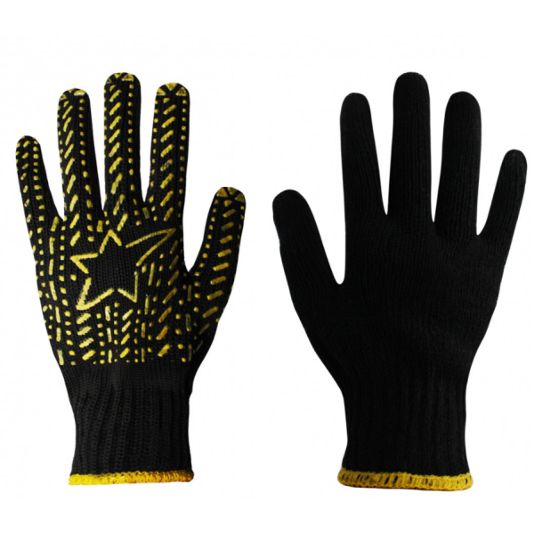 Рукавички FAR х/б, Залиті піною, Оранж, Прогумрвані