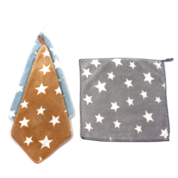 Серветки кухонні Fibra 30х30 см зірка/квіти мікс 25371 1шт