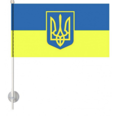 Прапор Україна №006 ткан. лавсан (14*21)см 15307