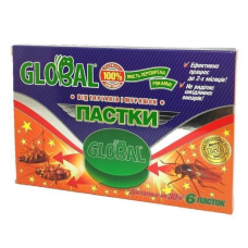 Пастка від тарганів та мурашок Global 6шт (40)