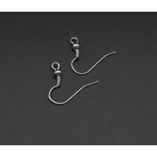 Заготовки для сережок 1шт Швенза срібло/золото (HW-002)