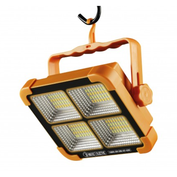 Прожектор на сонячній панелі +USB-C SMD LED 200W 1466Lm 6400K IP44