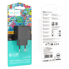 Мережевий Зарядний Пристрій Hoco CS17A 1USB Multi-Protocol 22.5W (Чорний)