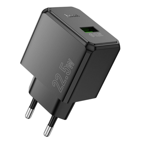 Мережевий Зарядний Пристрій Hoco CS17A 1USB Multi-Protocol 22.5W (Чорний)