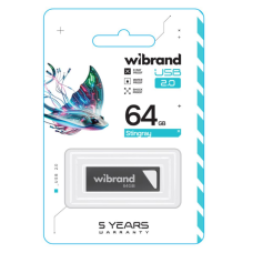 USB флеш-накопичувач Wibrand 64gb Stingray (Сірий)