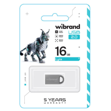USB флеш-накопичувач Wibrand 16gb Lynx (Срібло)