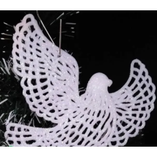 Прикраса на ялинку 3D Голуб 12*10 см