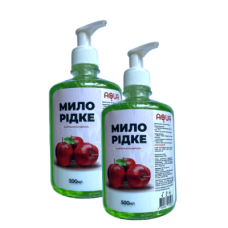 АКВА рідке мило з ароматом яблука 500 мл, з дозатором
