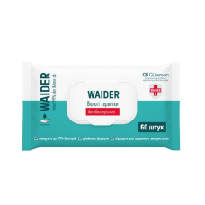 Серветки вологі Waider Антибактеріальна 60 шт (4820204703370)