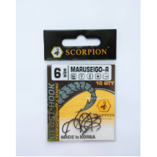 Гачки Scorpion MARUSEIGO 3, 4,5,6,7,8,9,11 (10 шт)