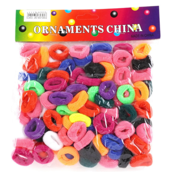 Резинка для волосся махрова (100шт/уп)