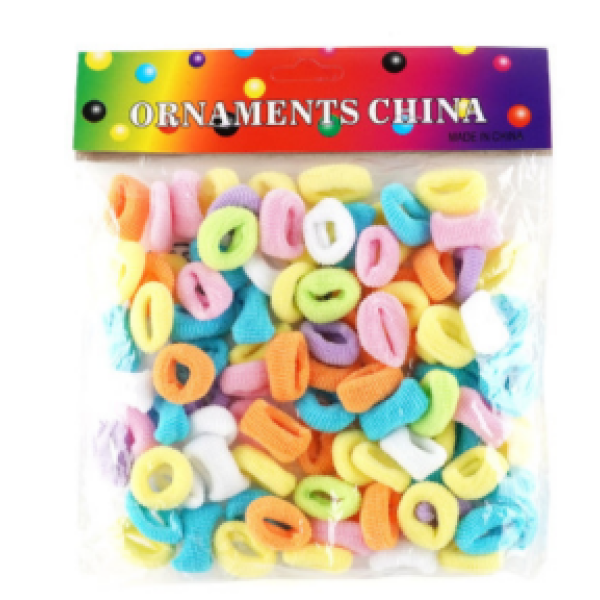 Резинка для волосся махрова (100шт/уп)