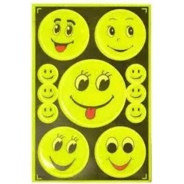 Наклейка світловідбиваюча 11 шт. "Смайл" 134