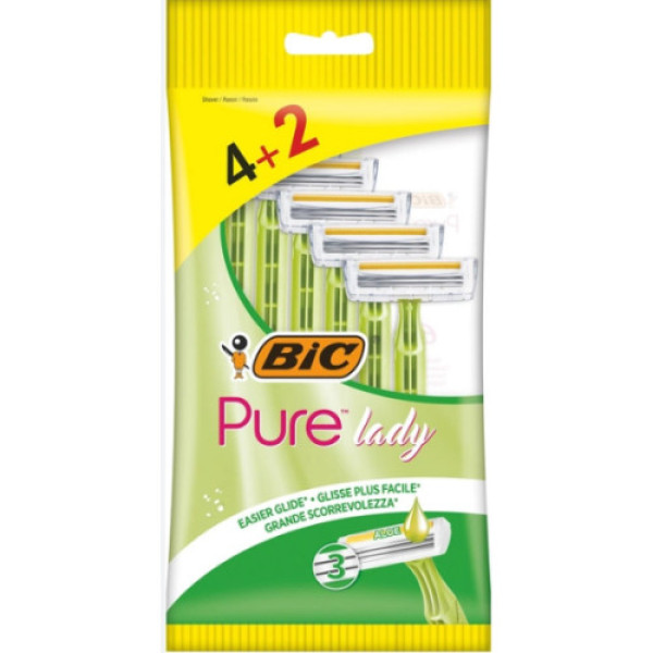 BIC Станок Pure 3 Lady  4+2шт уп