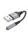 Перехідник Hoco LS36 Sound Card USB to AUX 3.5mm (female) 12cm (Чорний)