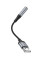 Перехідник Hoco LS36 Sound Card USB to AUX 3.5mm (female) 12cm (Чорний)