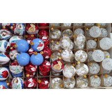 Ялинкова іграшка 60мм скло