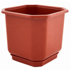 Вазон з підст. "Дама" 12*12см 0,8л теракот